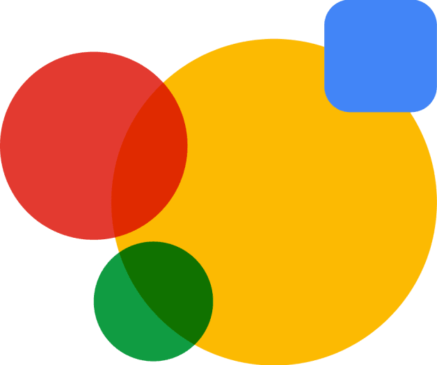 A colorful abstract graphic with overlapping circles in Google's signature colors. This image symbolizes the integration and interconnectedness of Google Workspace's various tools and services.